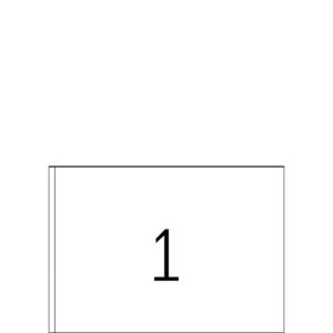 Adressetiketten Premium - weiß, 148,5x205 mm, Papier, matt, 400 Stück