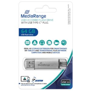 USB Stick 3.1 Kombo-Speicherstick, mit USB Type-C Stecker - 64 GB
