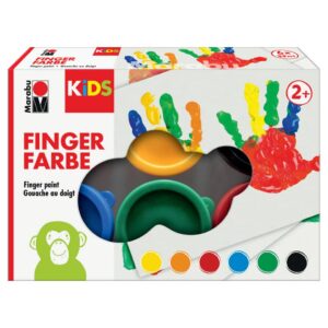 Fingerfarbe Kids - 6x 35 ml, sortiert