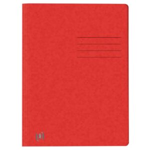 Schnellhefter TOP FILE+ - A4, Karton 390g/qm, kfm. und Amtsheftung, rot