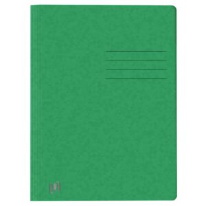 Schnellhefter TOP FILE+ - A4, Karton 390g/qm, kfm. und Amtsheftung, grün