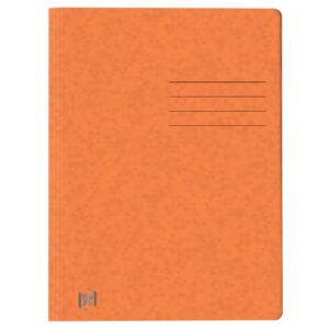 Schnellhefter TOP FILE+ - A4, Karton 390g/qm, kfm. und Amtsheftung, orange