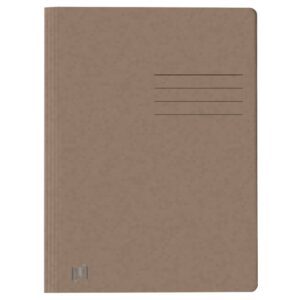 Schnellhefter TOP FILE+ - A4, Karton 390g/qm, kfm. und Amtsheftung, braun