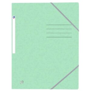 Eckspannmappe TOP FILE+ - A4, 390 g/qm, Karton, Gummizug, pastellgrün