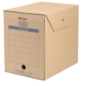 Sammelcontainer tric system maxi - stabile Wellpappe für A4, natur braun