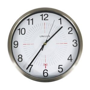 Wanduhr OUTDOOR metallgrau Ø 35,5 cm