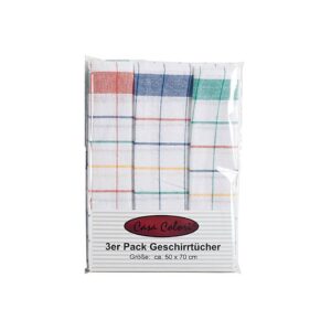 Geschirrtuch Karo - 50 x 70 cm, 3er Pack