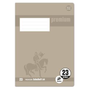 Heft PREMIUM LIN 23 - A4, 16 Blatt, 90 g/qm, rautiert