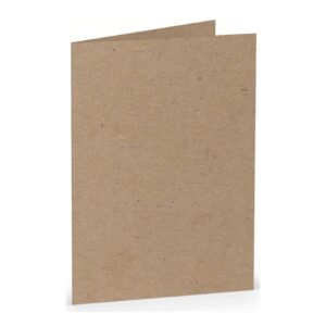 Briefkarte Paperado - A6, 250 g/qm, doppelt, hoch, kraft