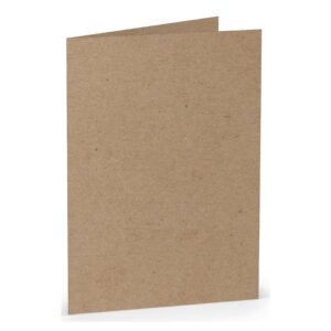 Briefkarte Paperado - B6, 250 g/qm, doppelt, hoch, kraft