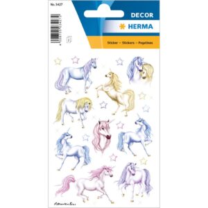 3427 Sticker DECOR Einhörner, beglimmert