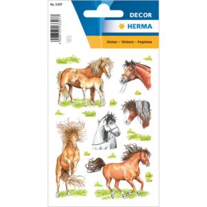 3307 Sticker DECOR Gezeichnete Pferde