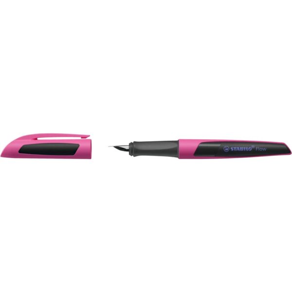 Füller - Flow SPORTY in pink/schwarz - Einzelstift - inklusive Patrone