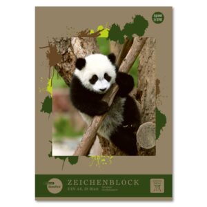 Zeichenblock geleimt - A4, 20 Blatt, 120g/qm, sortiert