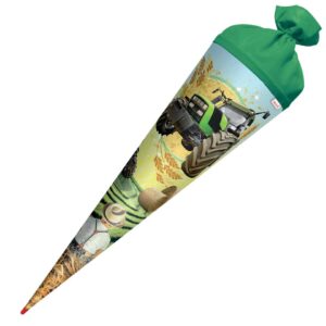 Schultüte Traktor - rund, 70 cm
