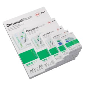 Laminiertasche, A4, 80 Micron, glänzend, 100 Stück, glasklar
