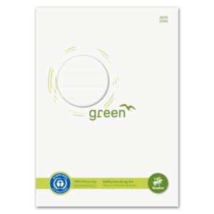 Heftschoner - A4, 150 g, naturweiß, Recycling