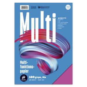 Multifunktionspapier 7X PLUS - A4, 160 g/qm, lila, 25 Blatt