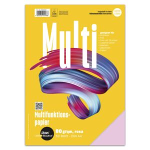 Multifunktionspapier 7X PLUS - A4, 80 g/qm, rosa, 50 Blatt