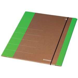 Gummizugmappe Life, A4, Karton, neongrün