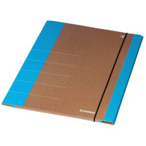 Gummizugmappe Life, A4, Karton, neonblau