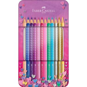 Buntstifte Sparkle - 12 Farben sortiert, Metalletui