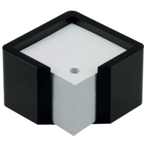 Zettelbox - schwarz, gefüllt 600 Blatt 10 x 10 cm
