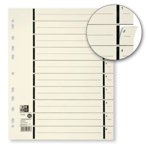 Trennblätter mit Perforation - A4 Überbreite, chamois, 100 Stück