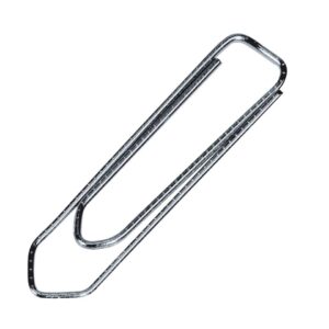 Aktenklammern - 50 mm, 100 Stück, verzinkt, spitz