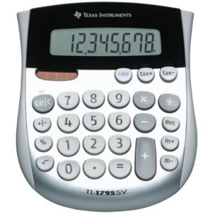 Mini-Tischrechner TI-1795 SV, Solar- und Batteriebetrieb, 121 x 140 x 26 mm
