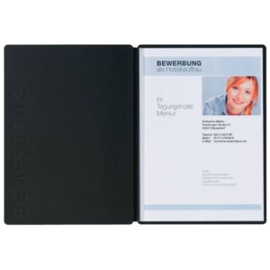 Bewerbungsmappe Solo - schwarz