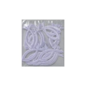 Streufigur Fisch - 50 mm, 20 Stück, weiß