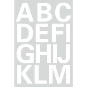 4169 Buchstaben-Etiketten - A-Z, 25 mm, wetterfest, weiß