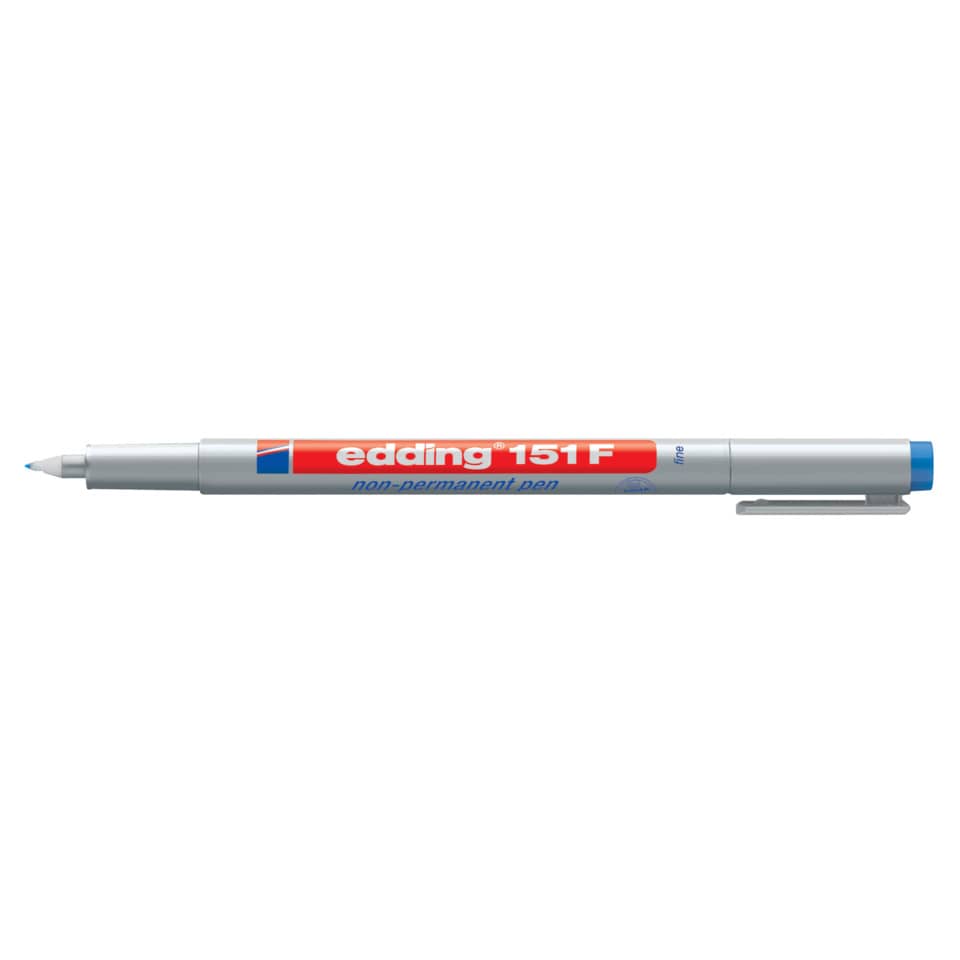 151 F - OHP-Marker, non-permanent, 0,6 mm, blau