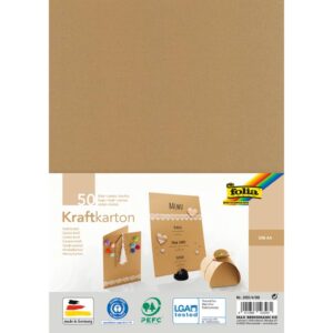 Kraftpapier - natur, A4, 230 g/qm, 50 Blatt