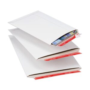 Versandtaschen Vollpappe 260x345x30 mm (C4), weiß