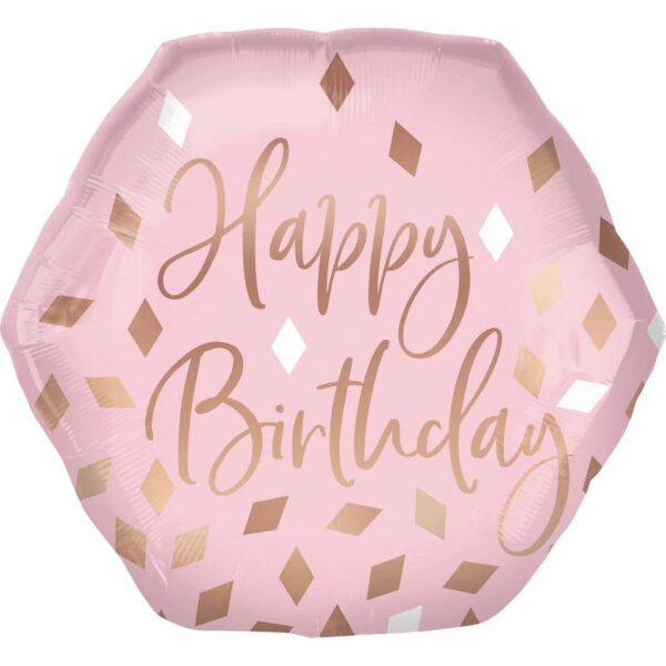 Folienballon Happy Birthday - 58 x 55 cm