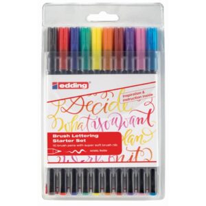 1340 Faserschreiber Brushpen - 10 Stück, sortiert