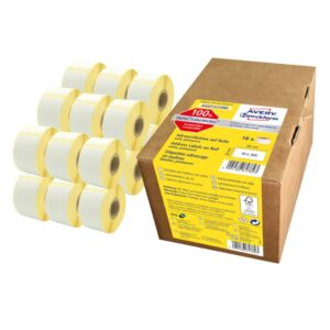 Rollen-Etiketten Adressaufkleber - 36 x 89 mm, weiß, permanent, 18 Rollen/4.680 Etiketten