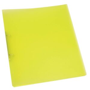 Ringbuch transparent - A4, 2-Ring, Ring-Ø 16 mm, gelb-transparent