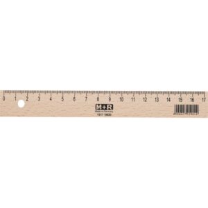 Holzlineal - 17 cm
