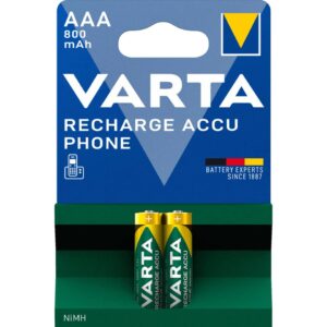 Batterie Akku Phone, HR03/AAA/Micro, NiMH 800mAh, 2 Stück
