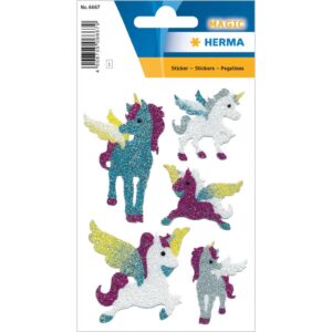 6667 Sticker MAGIC Einhörner Diamond glittery