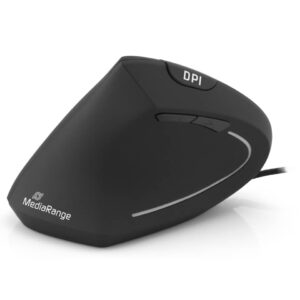 Maus MROS231 - ergonomisch, 6 Tasten, optisch, kabelgebunden, schwarz