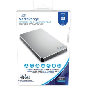 externes USB 3.0 Festplattenlaufwerk HDD - 1 TB, silber