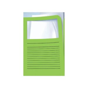 Sichtmappen Ordo classico - grün, 120g, 10 Stück, Sichtfenster und Linien