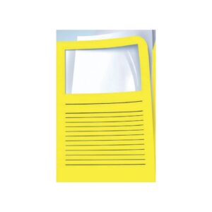 Sichtmappen Ordo classico - gelb, 120g, 10 Stück, Sichtfenster und Linien