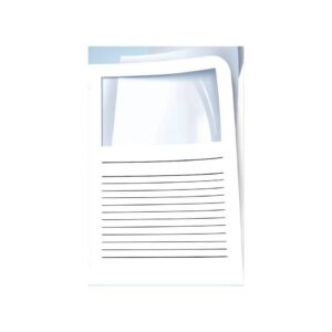 Sichtmappen Ordo classico - weiß, 120g, 10 Stück, Sichtfenster und Linien