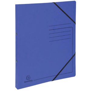 Ringhefter - A4, 2-Ring, Ring-Ø 25 mm, Gummizug, blau