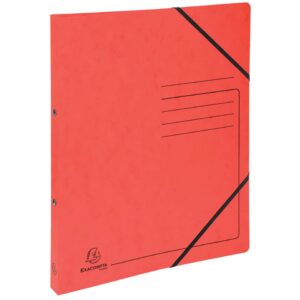 Ringhefter - A4, 2-Ring, Ring-Ø 25 mm, Gummizug, rot